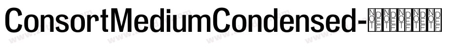ConsortMediumCondensed字体转换