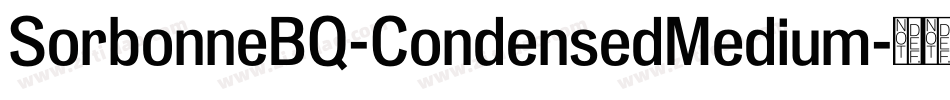 SorbonneBQ-CondensedMedium字体转换