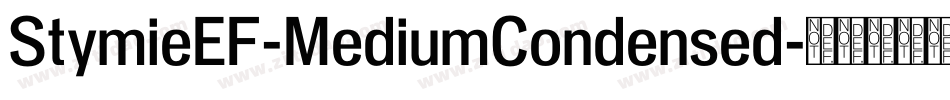 StymieEF-MediumCondensed字体转换