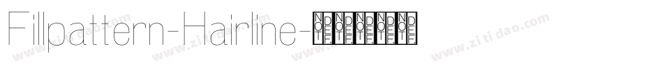 Fillpattern-Hairline字体转换