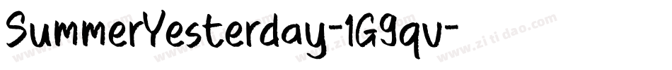 SummerYesterday-1G9qv字体转换