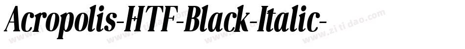 Acropolis-HTF-Black-Italic字体转换