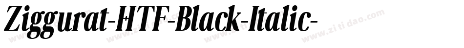 Ziggurat-HTF-Black-Italic字体转换