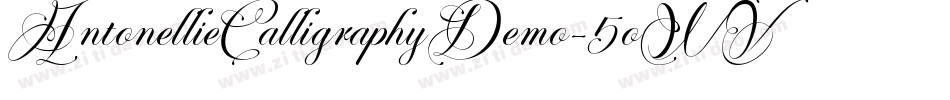 AntonellieCalligraphyDemo-5oWV字体转换