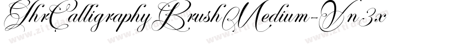 GhrCalligraphyBrushMedium-Vn3x字体转换