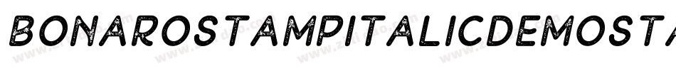 BonaroStampItalicDemoStampItalic-Wyp6G字体转换