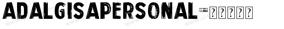 AdalgisaPersonal字体转换