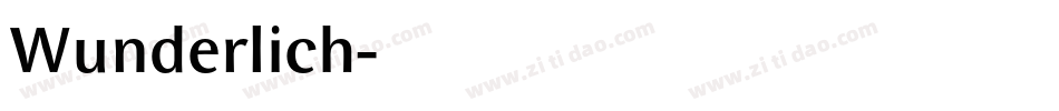 Wunderlich字体转换