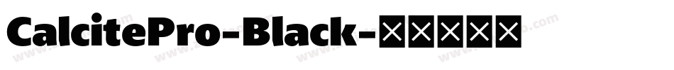 CalcitePro-Black字体转换