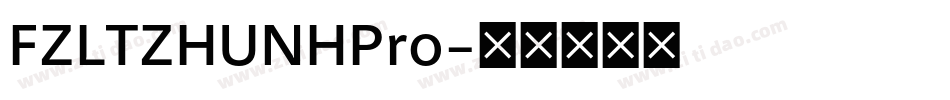 FZLTZHUNHPro字体转换