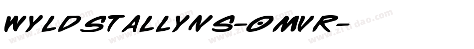 WyldStallyns-0Mvr字体转换