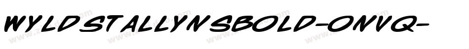 WyldStallynsBold-onvq字体转换