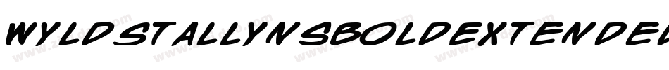 WyldStallynsBoldExtended-X6G2字体转换