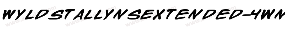 WyldStallynsExtended-4wnY字体转换