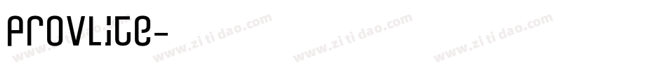 ProvLite字体转换