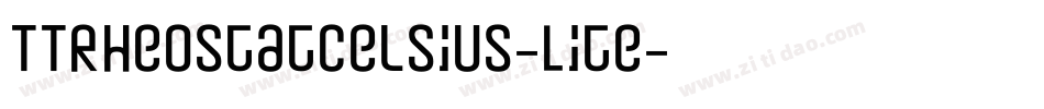 TTRheostatCelsius-Lite字体转换