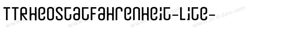 TTRheostatFahrenheit-Lite字体转换