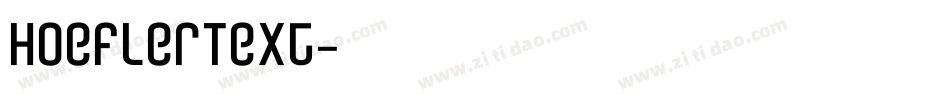 HoeflerText字体转换