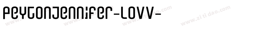 PeytonJennifer-lOVV字体转换