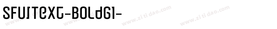 SFUIText-BoldG1字体转换