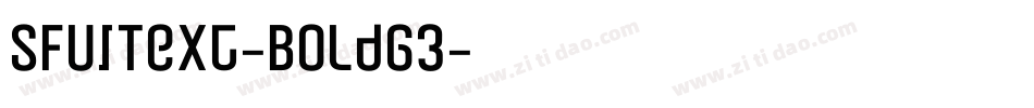SFUIText-BoldG3字体转换