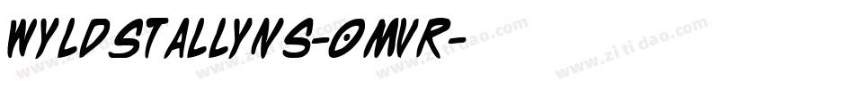 WyldStallyns-0Mvr字体转换