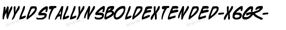 WyldStallynsBoldExtended-X6G2字体转换
