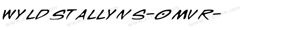 WyldStallyns-0Mvr字体转换