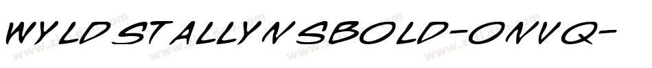 WyldStallynsBold-onvq字体转换
