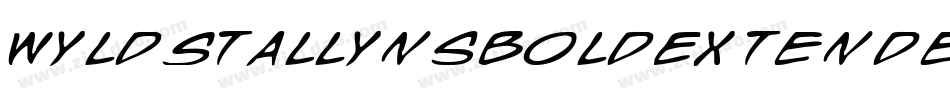 WyldStallynsBoldExtended-X6G2字体转换