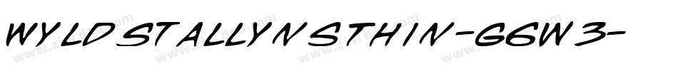 WyldStallynsThin-g6w3字体转换