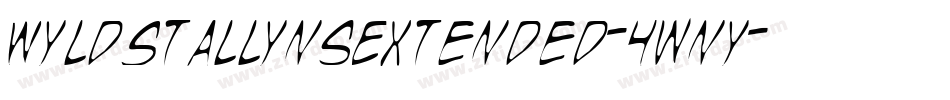 WyldStallynsExtended-4wnY字体转换