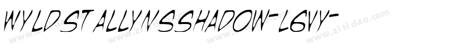 WyldStallynsShadow-L6Vy字体转换