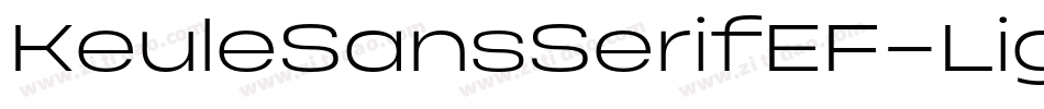 KeuleSansSerifEF-Light字体转换