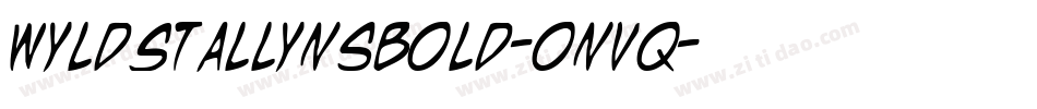 WyldStallynsBold-onvq字体转换