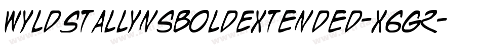 WyldStallynsBoldExtended-X6G2字体转换