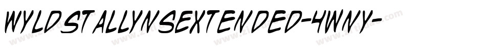 WyldStallynsExtended-4wnY字体转换