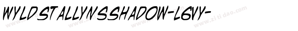 WyldStallynsShadow-L6Vy字体转换
