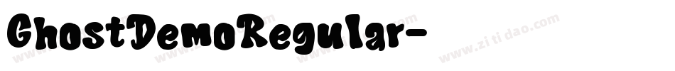GhostDemoRegular字体转换
