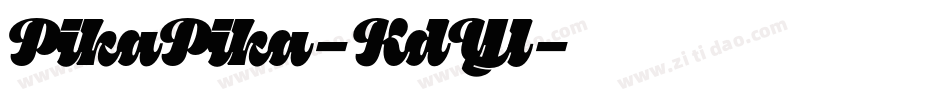 PikaPika-KdYl字体转换