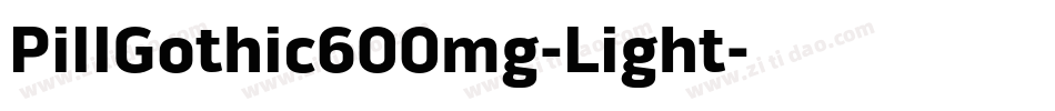 PillGothic600mg-Light字体转换