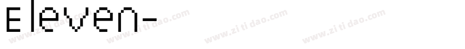 Eleven字体转换