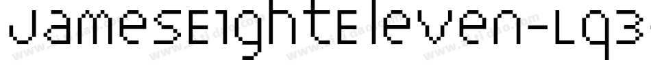 JamesEightEleven-Lq3字体转换
