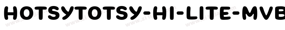 HotsyTotsy-Hi-Lite-MvB字体转换