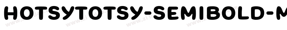 HotsyTotsy-Semibold-MvB字体转换