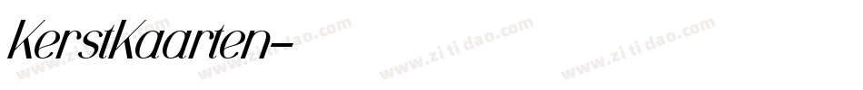 KerstKaarten字体转换