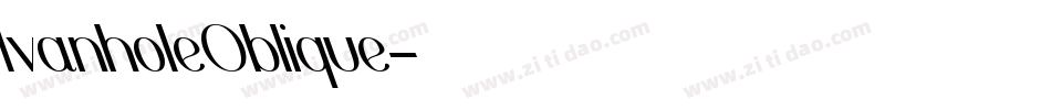 IvanholeOblique字体转换