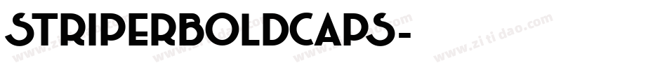 StriperBoldCaps字体转换