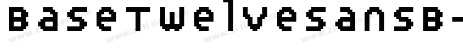 BaseTwelveSansB字体转换