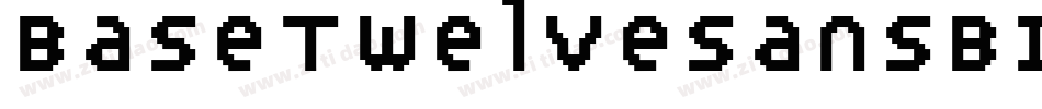 BaseTwelveSansBI字体转换